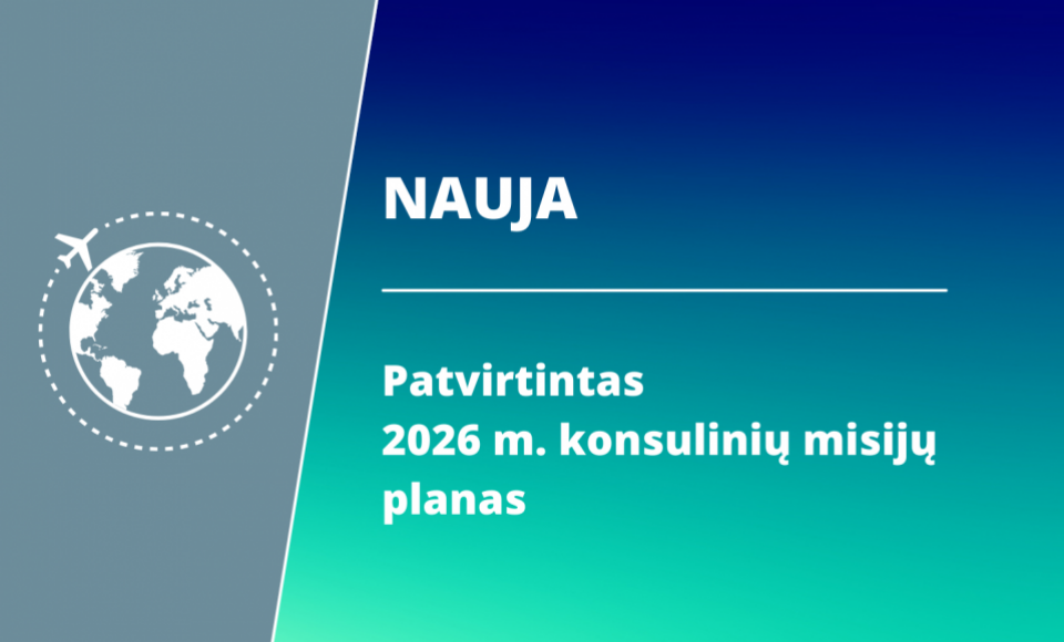 Lietuvos Respublikos ambasada JAV šiais metais planuoja šią išvažiuojamąją konsulinę misiją